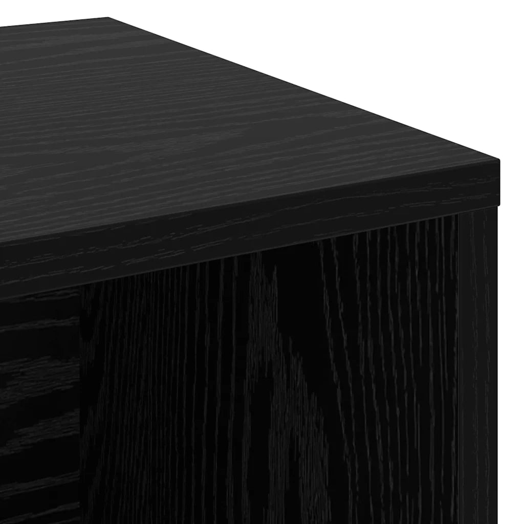 Panca per scarpe con lo scaffale Rovere Nero 103 x 30 x 54,5 cm 875160