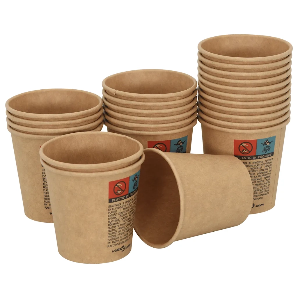 Tazze da Caff¨¨ in Carta con Coperchi 1000 pz 4oz 100 ml CFW6352635