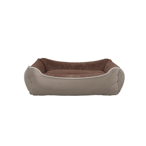 Cuccia Imbottita per Cani e Gatti 44x34x15cm in Poliestere Nuvola Beige