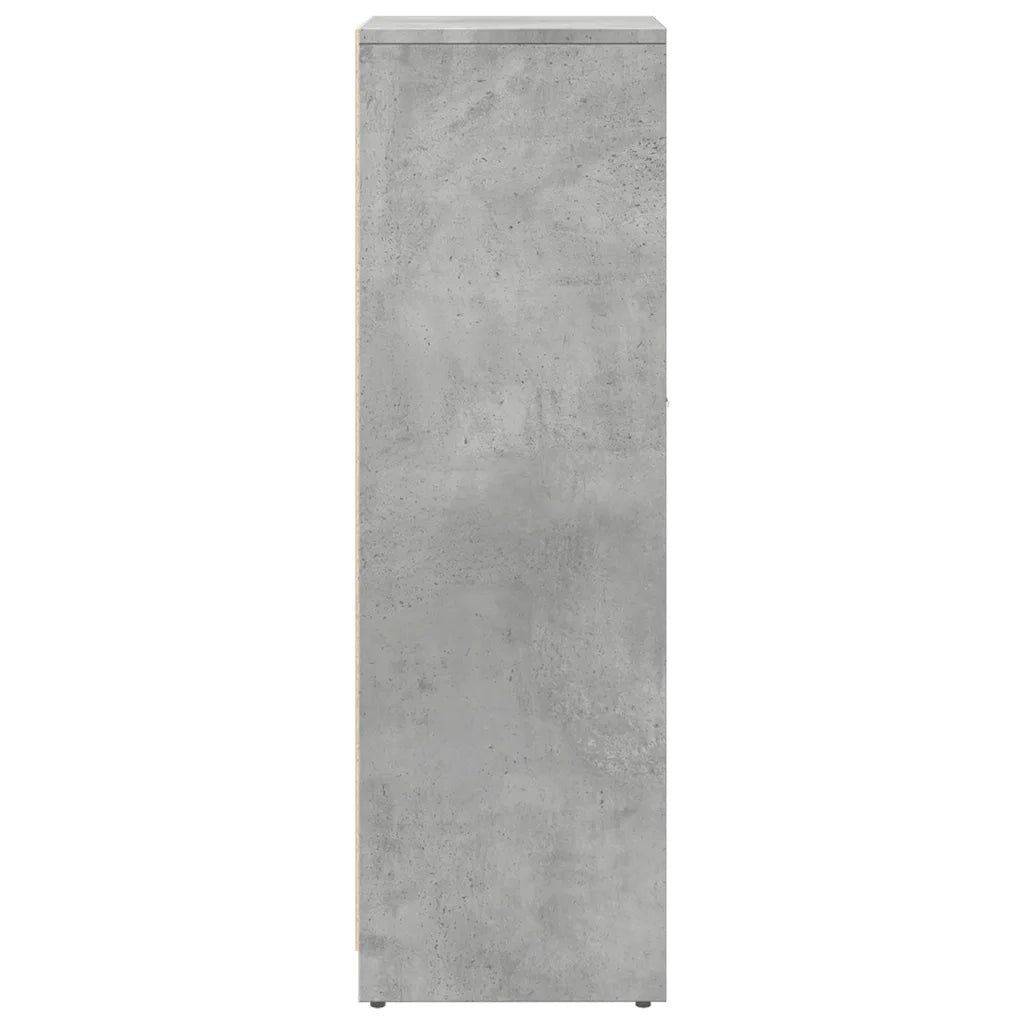 Mobile da Bagno Grigio Cemento 30x30x95 cm in Legno Multistrato