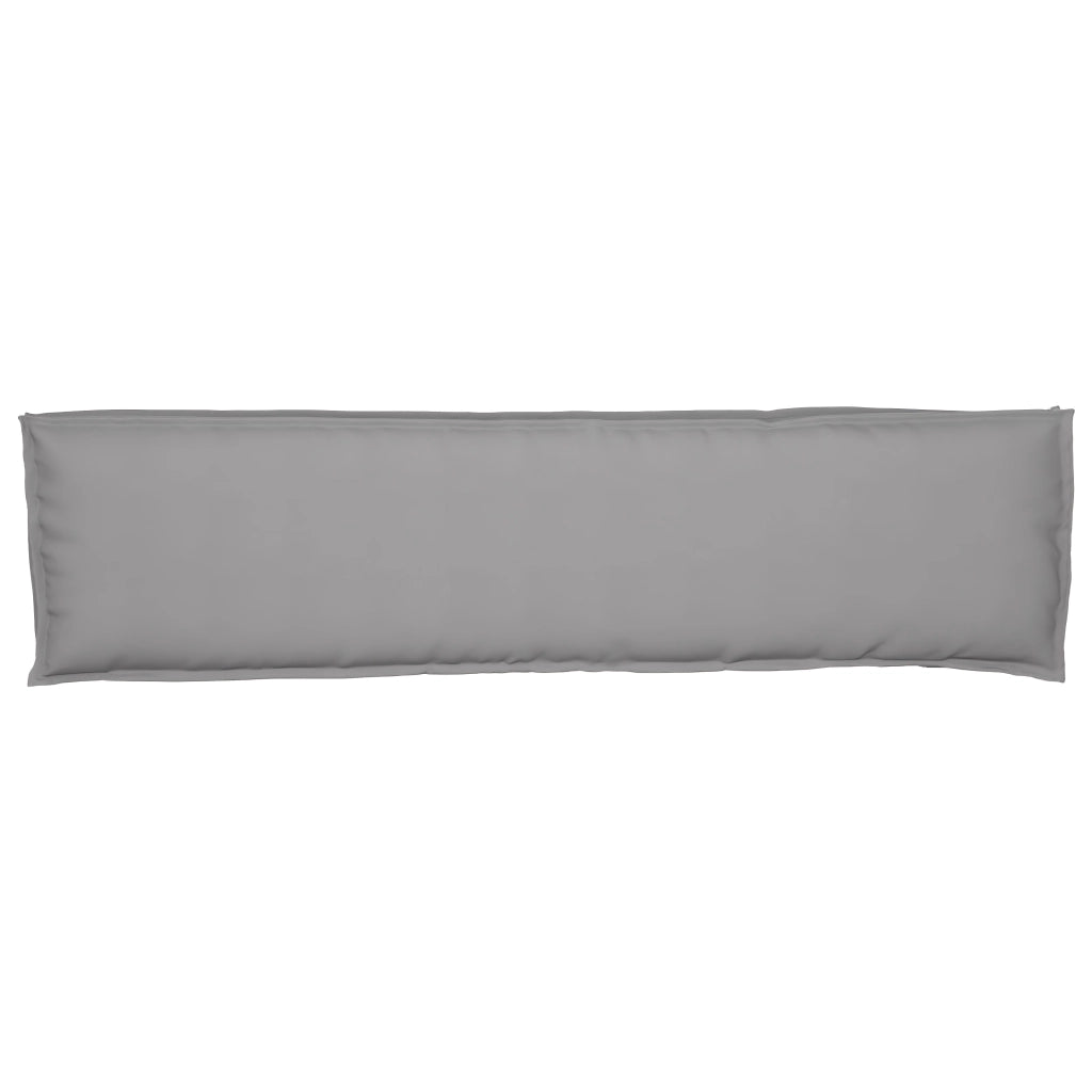 Cuscini per panchina 2 pezzi Grigio 150x40x8 cm Tessuto Oxford