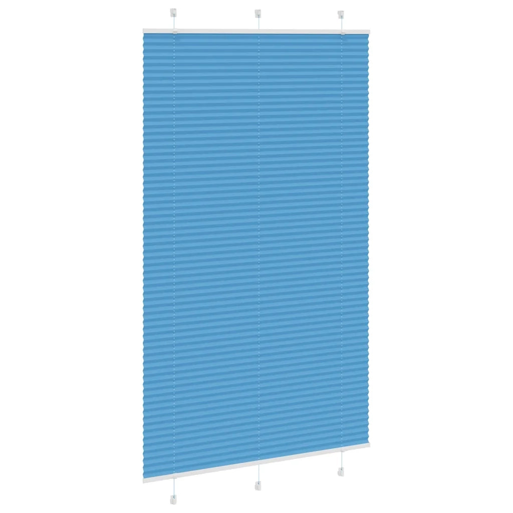 Tenda Plissettata Blu 115x200 cm Larghezza Tessuto 114,4 cm