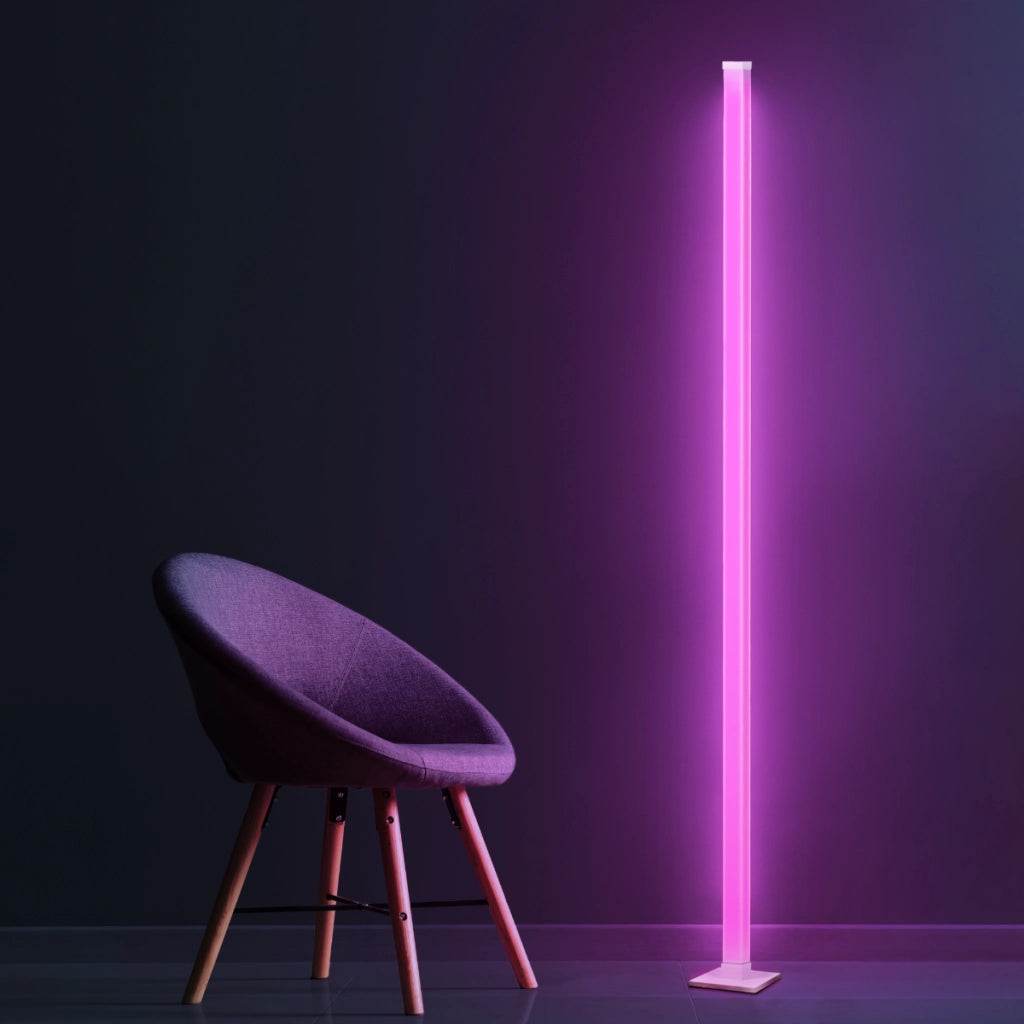 Lampada terra LED RGB musicale con telecomando Polux