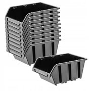 Set di 10 vassoi portaoggetti da officina KADAX, dimensioni 155x100 mm.
