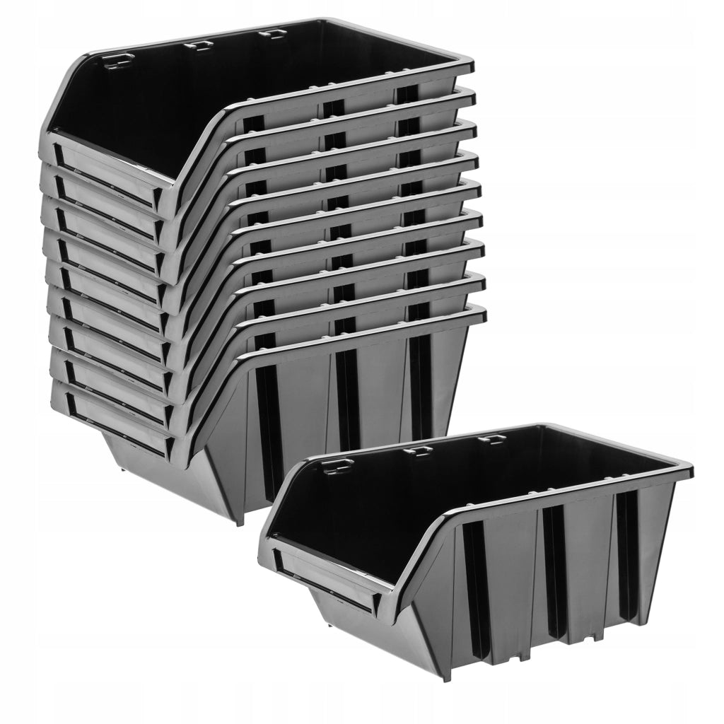 Set di 10 vassoi portaoggetti da officina KADAX, dimensioni 155x100 mm.
