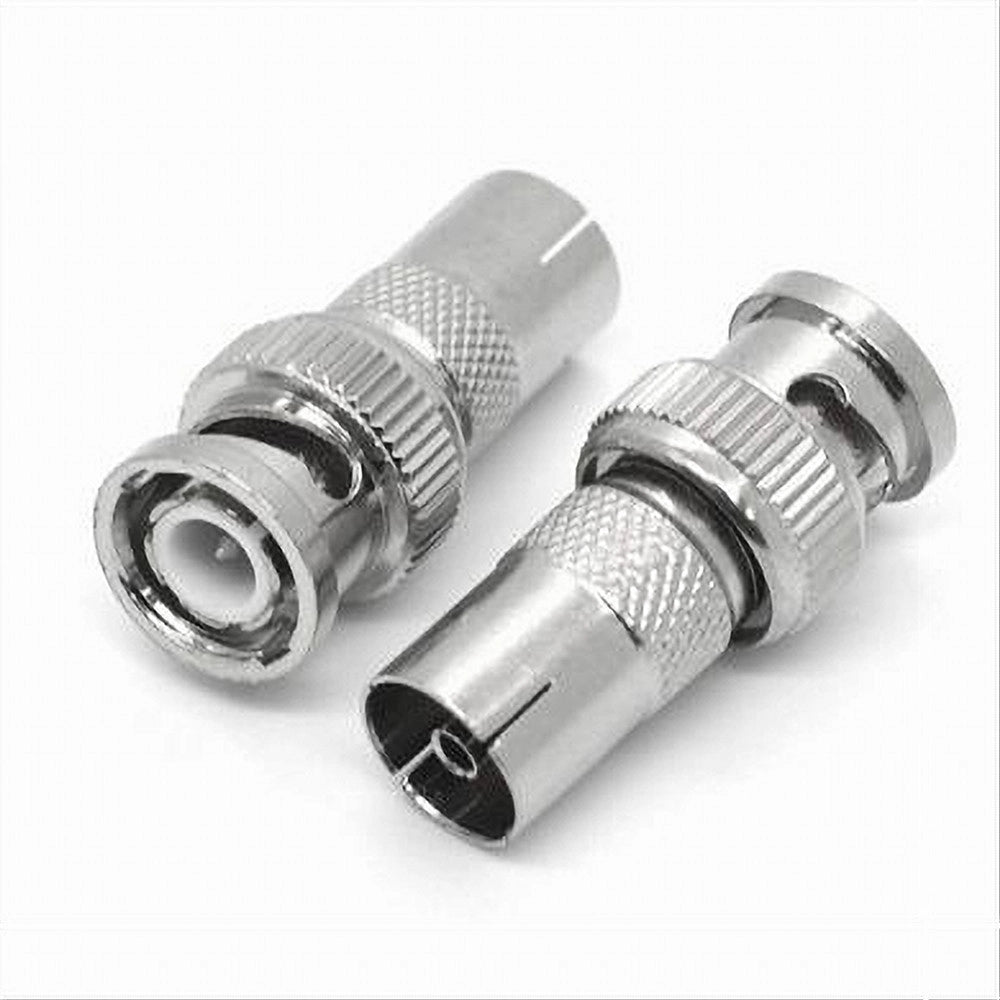 Trade Shop - 2pz Connettore Adattatore Bnc Maschio Ad Antenna Femmina Videosorveglianza C-082 -