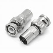 Trade Shop - 2pz Connettore Adattatore Bnc Maschio Ad Antenna Femmina Videosorveglianza C-082 -
