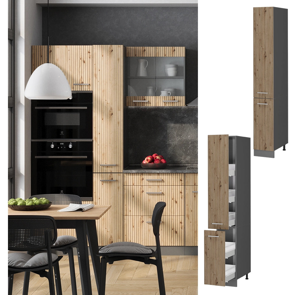 Vicco Armadio da farmacia Rovere artigianale 30 cm