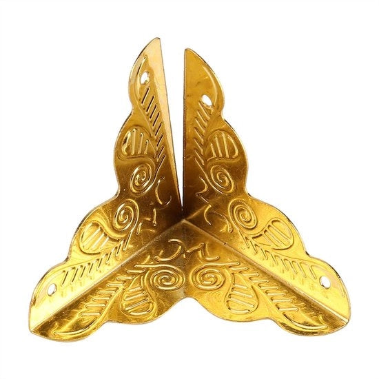 Protezioni angolari 12 pezzi - Decorative Protezioni angolari - Protezioni angolari in acciaio - Stile antico - Duraturo - Protezione e decorazione - Protezione angolare
