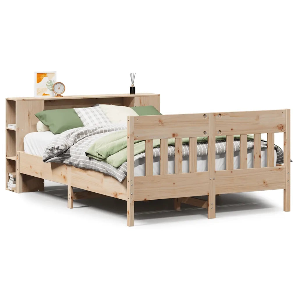 Letto Libreria senza Materasso 160x200 cm in Legno di Pino 3323176