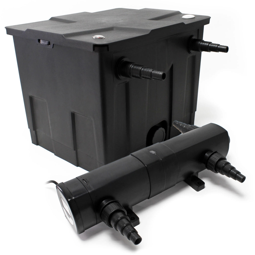 Set SunSun: Biofiltro per laghetto 12000l Chiarificatore UVC 18W