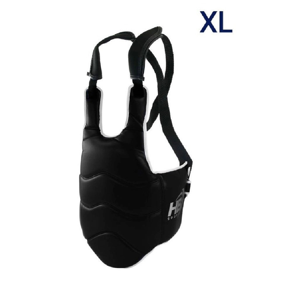 Trade Shop - Corpetto Protezione Totale Busto Double-face Ultra Resistente Boxe Arti Marziali - Blu   Xl