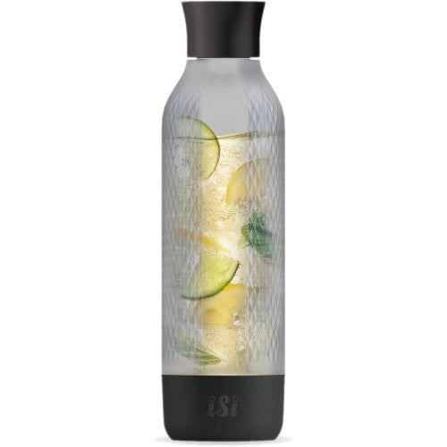 ISI Twist'n Sparkle Virtuoso - Bottiglia aggiuntiva per acqua frizzante, 0,95 black