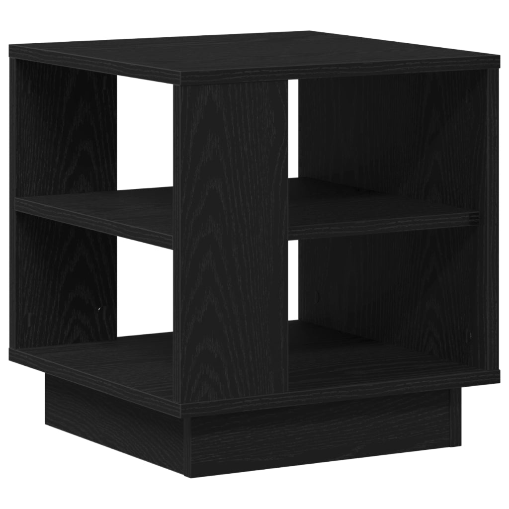 Tavolino da caffÃ¨  Nero Rovere 40x40x43 cm in Legno ingegnerizzato
