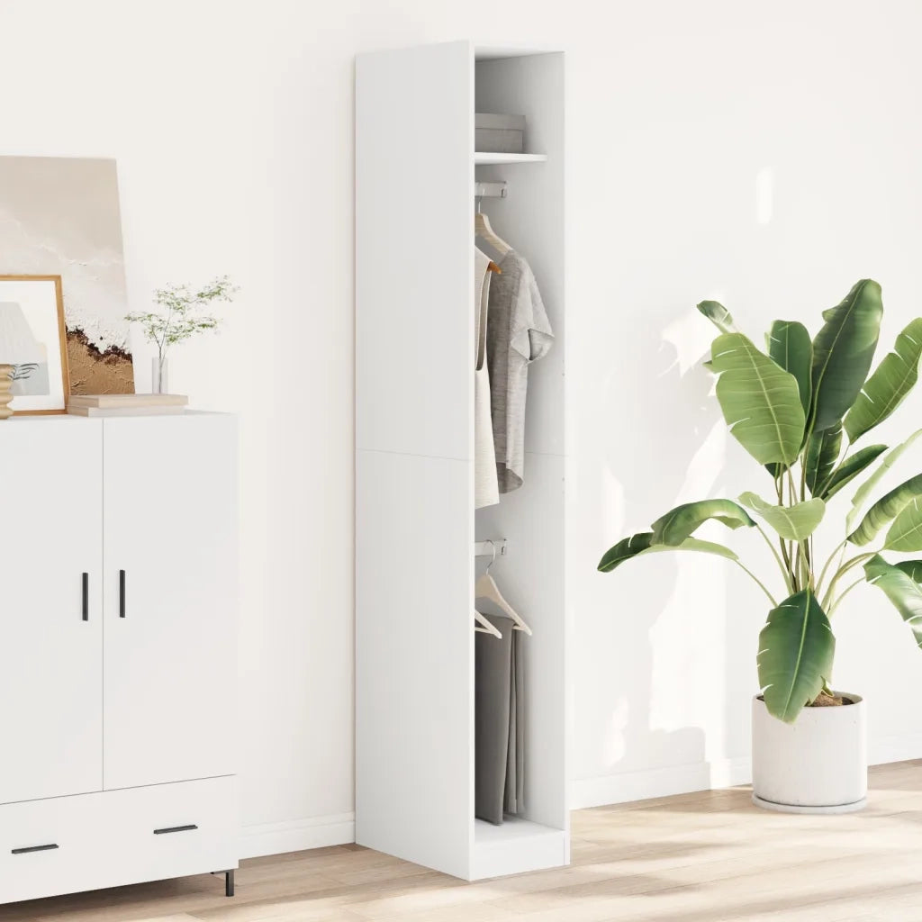Armadio Bianco 30x50x200 cm in Legno Multistrato CFW4207286