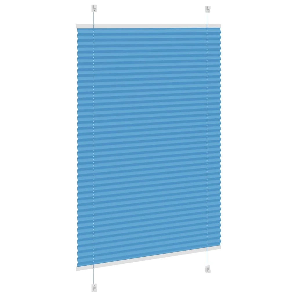 Tenda Plissettata Blu 100x100 cm Larghezza Tessuto 99,4 cm 4015177