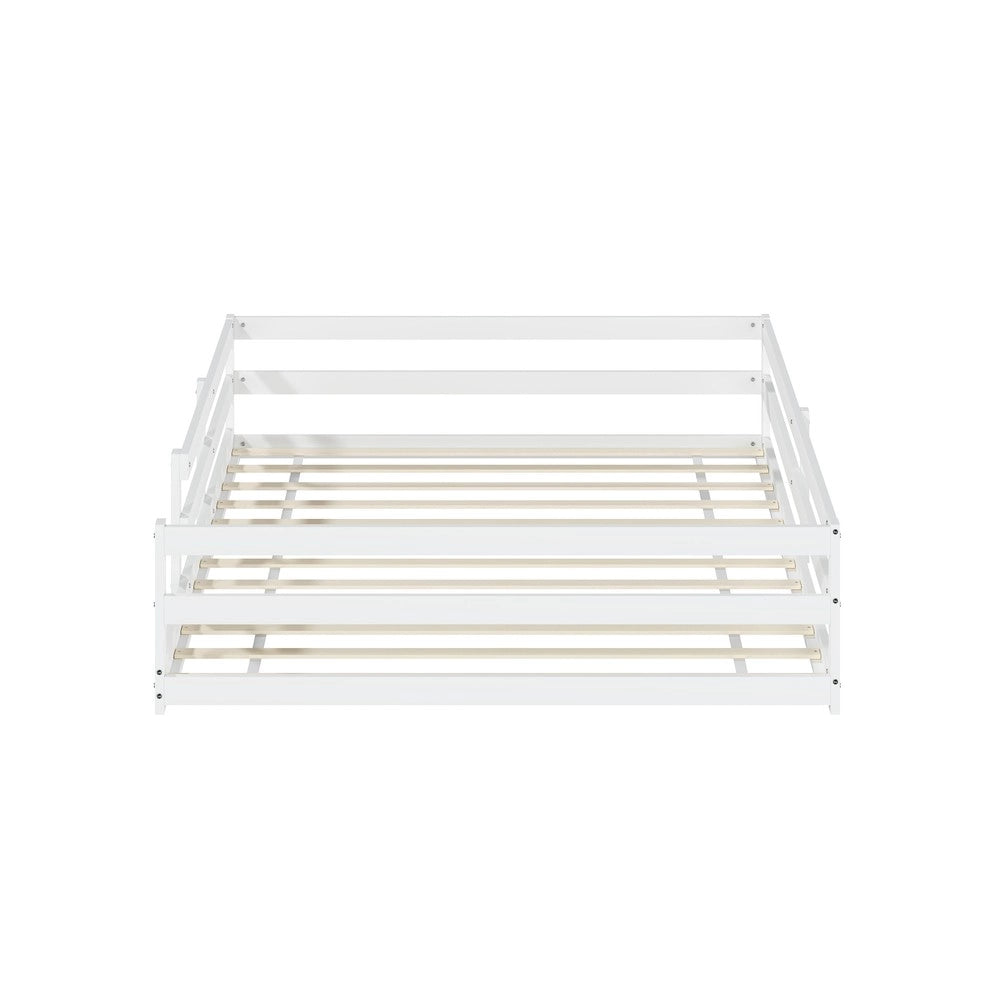 Letto Montessori con Sponde ¨C MINIMAL ¨C Pino Bianco 140x200