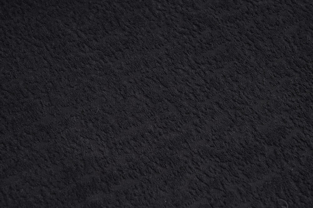Divano 2 posti con cuscini ¨C Minimal ¨C Nero tessuto compatto