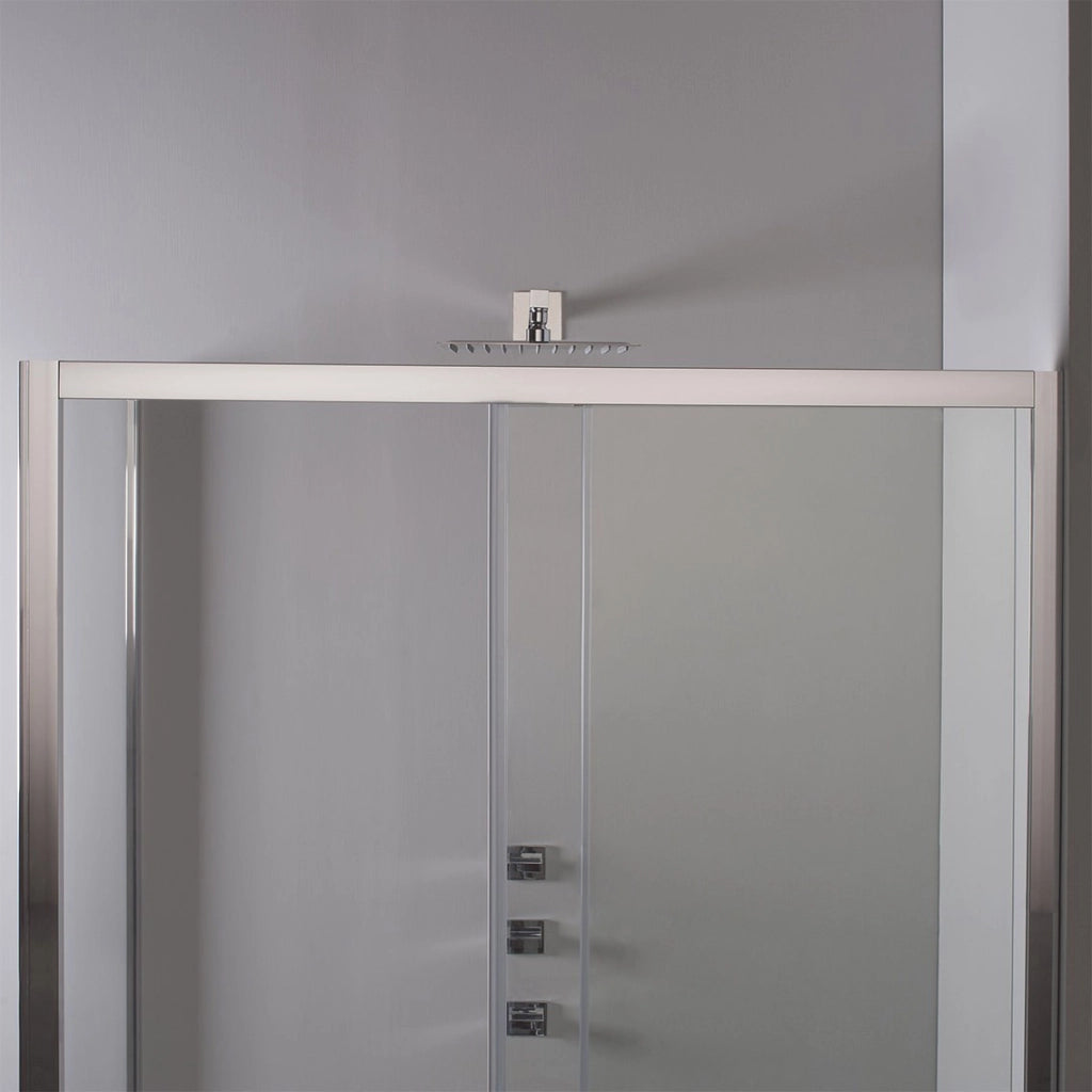 BOX DOCCIA ELITE ANGOLARE 80x140 CM SCORREVOLE CON LATO FISSO TRASPARENTE