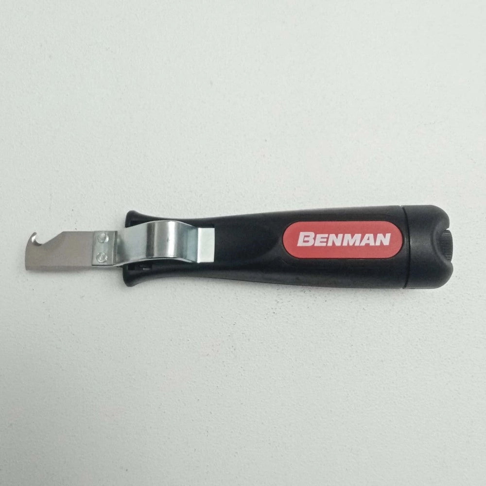 Benman coltello spellafili con lama a gancio professionale per la rimozione della guaina da cavi rotondi comuni