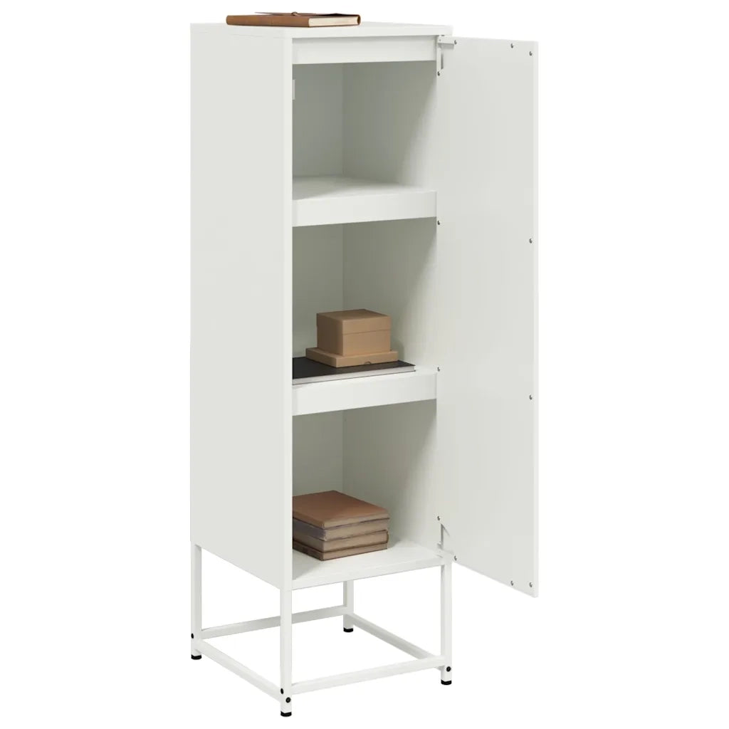 Credenza Bianca 36x39x123 cm in Acciaio