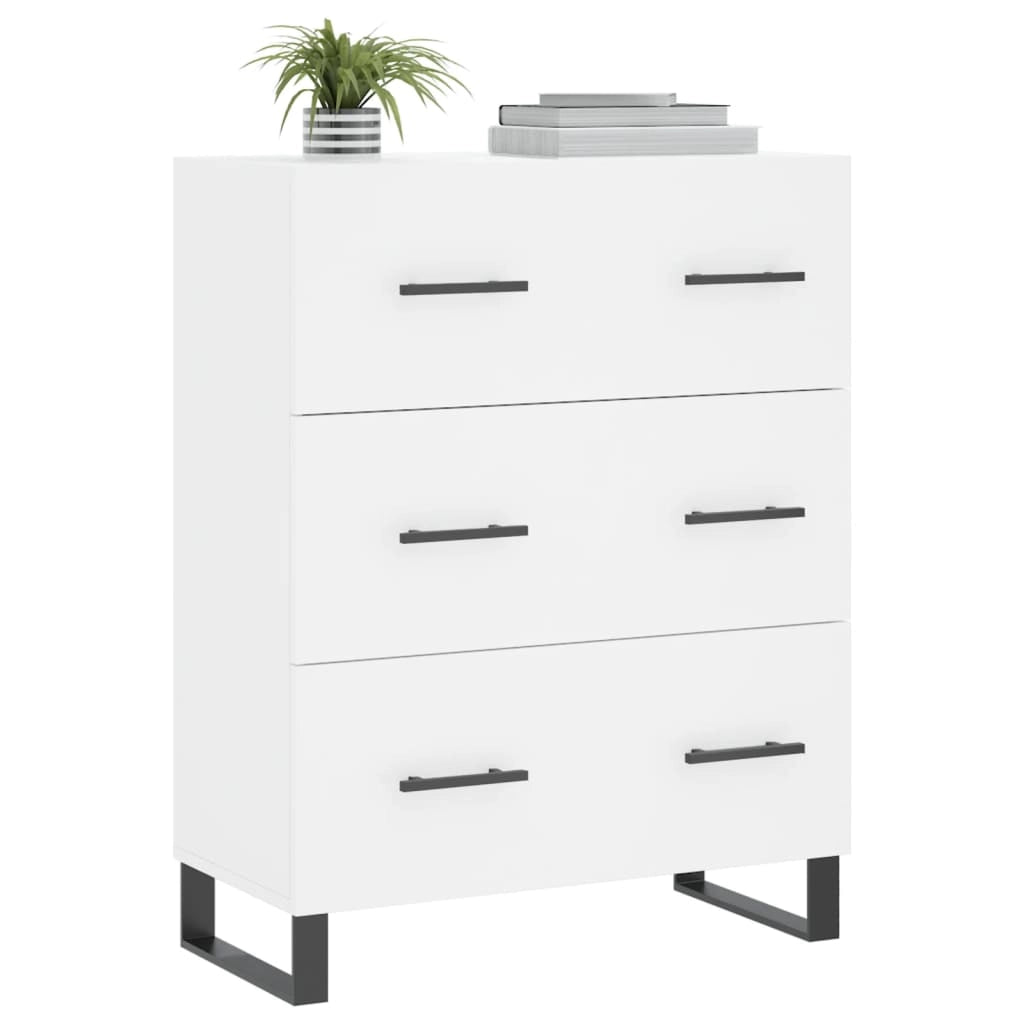 Credenza Bianca 69,5x34x90 cm in Legno Multistratocod mxl 79563