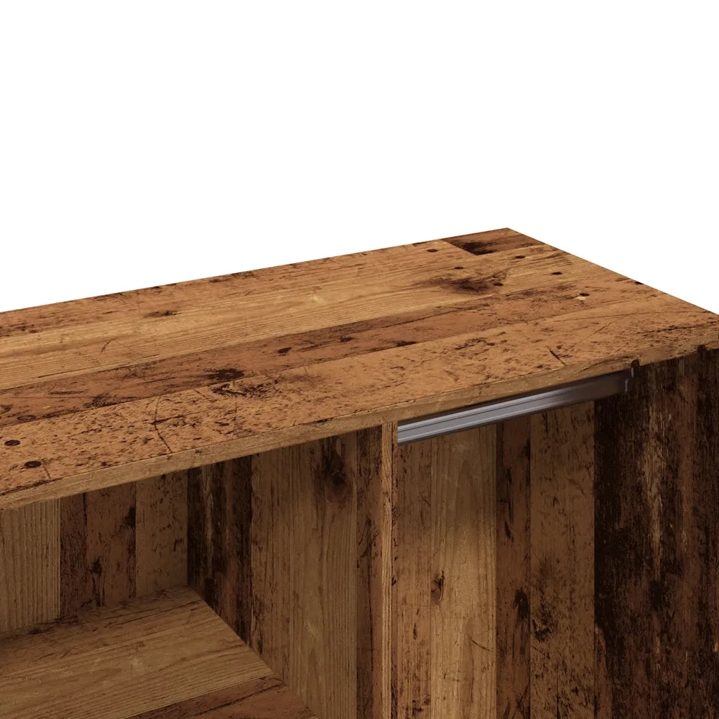 Armadietto per Cosmetici Legno Antico 80x40x65 cm in Truciolato 857031
