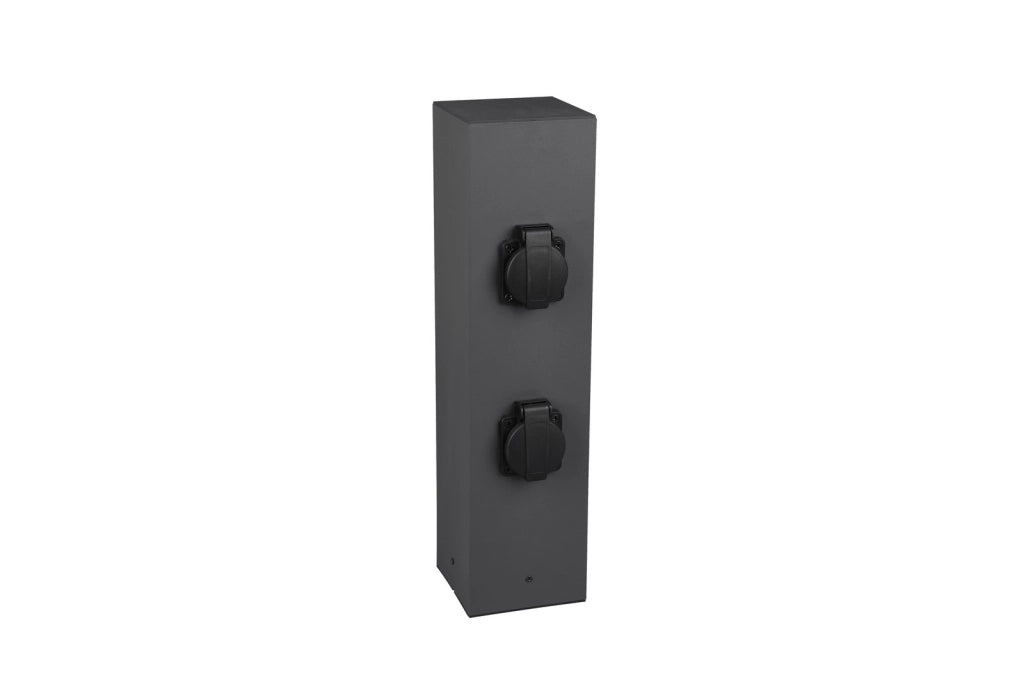 Trio Garden colonnina prese 4x IP54 antracite 40cm