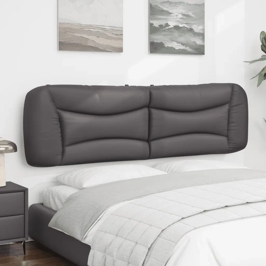 Cuscino Testiera Hvar Grigio 180 cm in Similpelle 374610