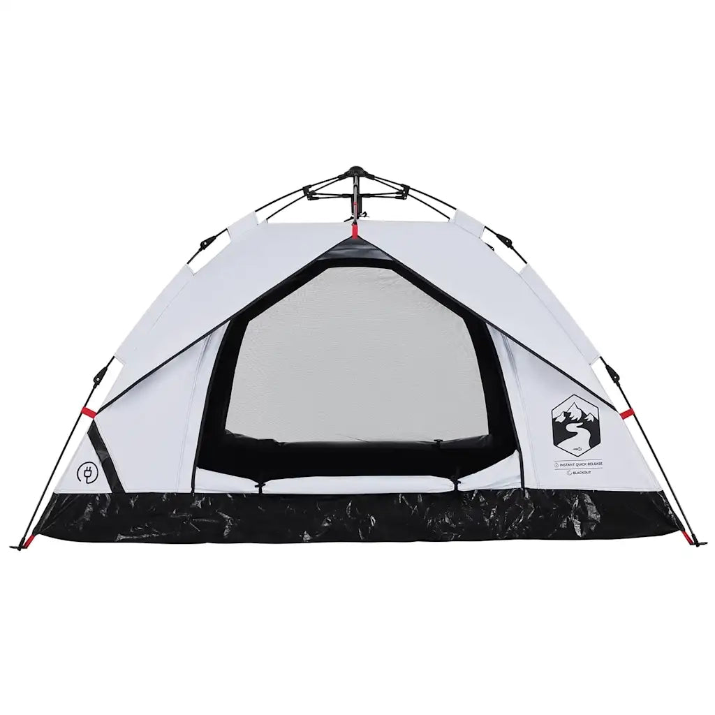 Tenda 3 Persone Bianca in Tessuto Oscurante a Rilascio Rapido 4004196
