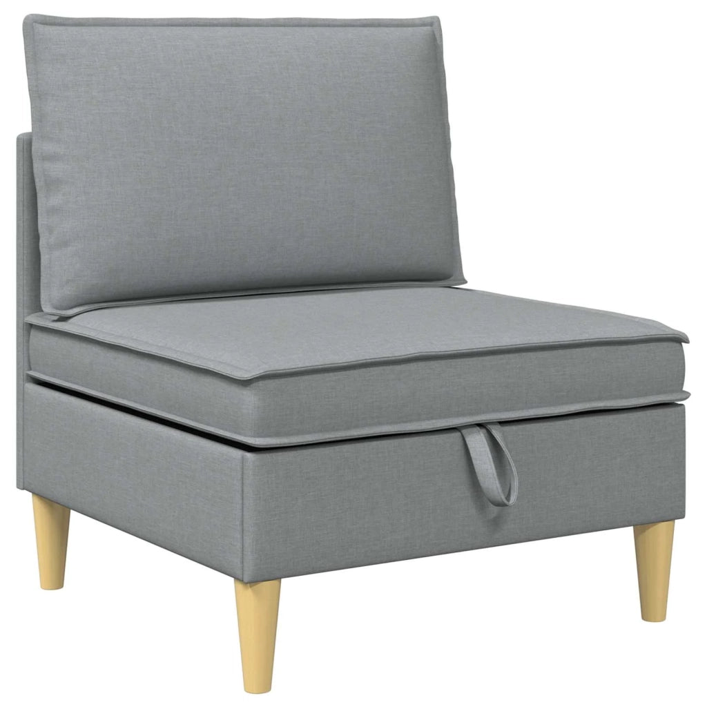 Set di mobili per il soggiorno 6 pcs Grigio Chiaro Tessuto 3413677