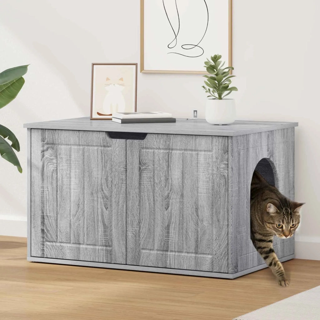Casa per Gatti Grigio Sonoma 85 x 55 x 50,5 cm CFW7725589
