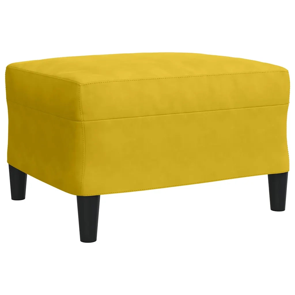 Set di Divani 3 pz con Cuscini giallo in Velluto 3278407