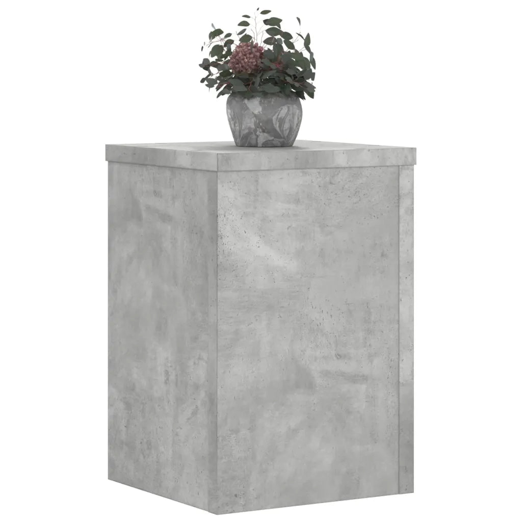 vidaXL Supporti per Piante 2 pz Grigio 20x20x30 cm Legno Multistrato