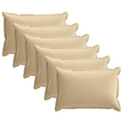 Federa 6 pcs HOUTEN Beige 30 x 50 cm Poliestere 916204