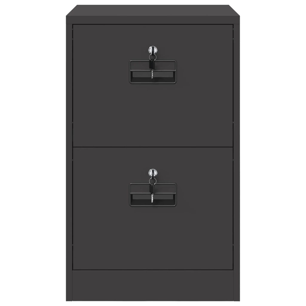 Armadio per File con cassetto Nero 45,5 x 42 x 74,5 cm