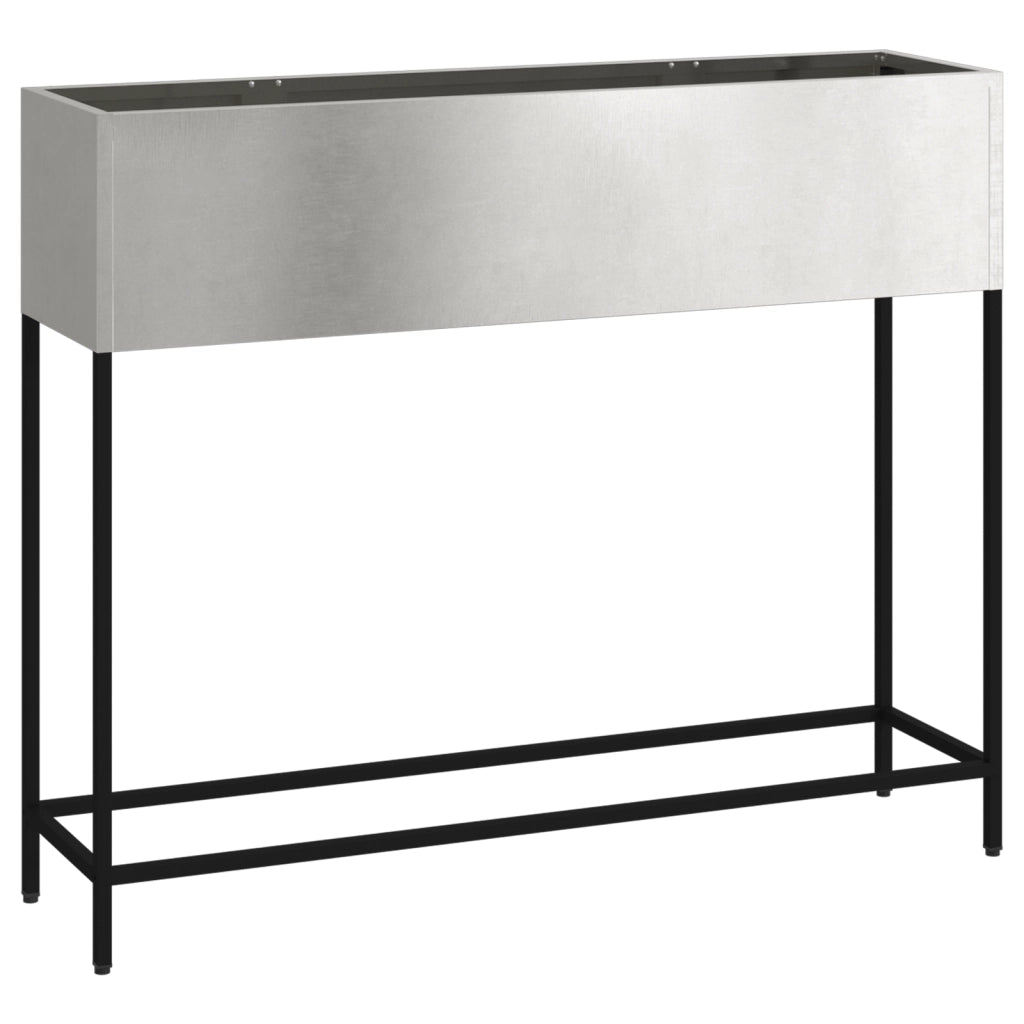 Pianter da Giardino Rialzato 100x26x82 cm in Acciaio Inossidabile