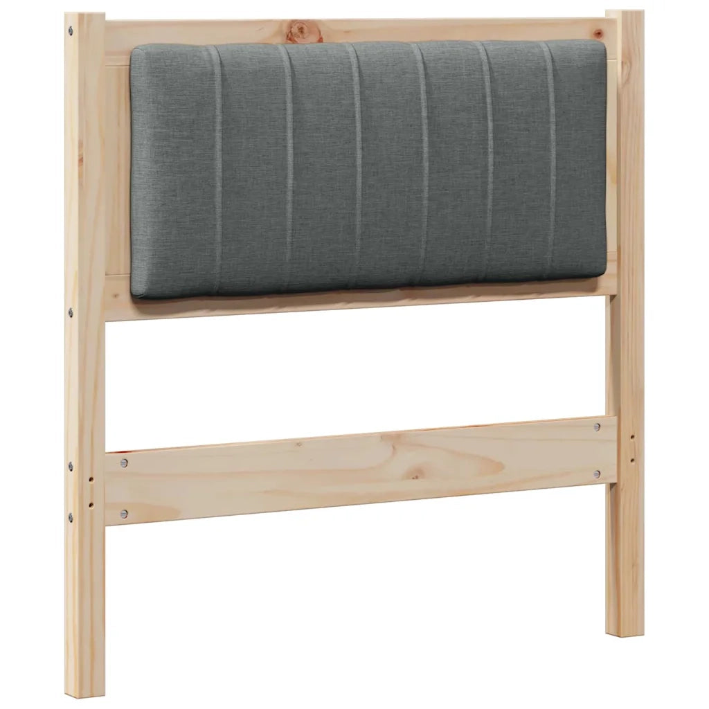 Testiera imbottita-Testiera con Cuscini-Testata Marrone 75 cm Pino massello 232288
