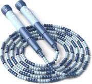 Saltello con Corda a Perle Tangle Free, 2.8m di Lunghezza Regolabile, Colori Viola Rosa Blu per Principianti Studenti