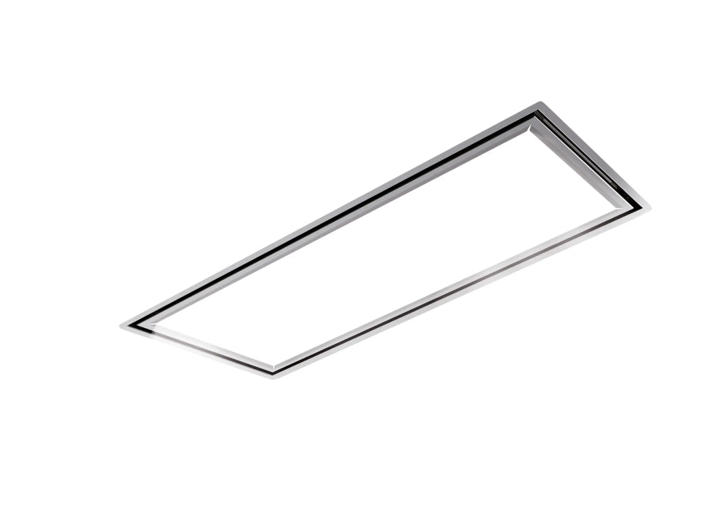 Cappa a soffitto da incasso FLEXIA -  cm 120X60 - Inox - 800 m3/h