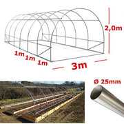 Struttura Serra Easy 3x7m tunnel ad archi