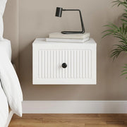 Mobiletto da notte a muro con cassetto Bianco 33 x 34,5 x 20 cm 897915
