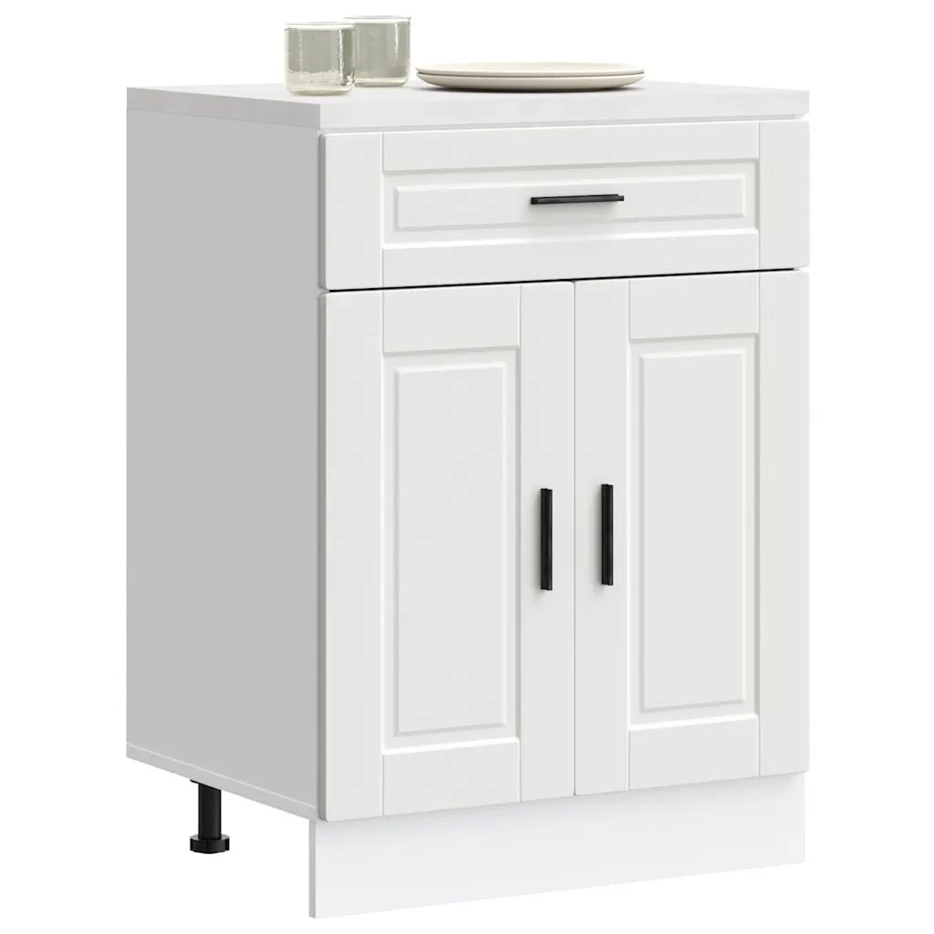 vidaXL Base da Cucina Porto Bianco in Legno Multistrato