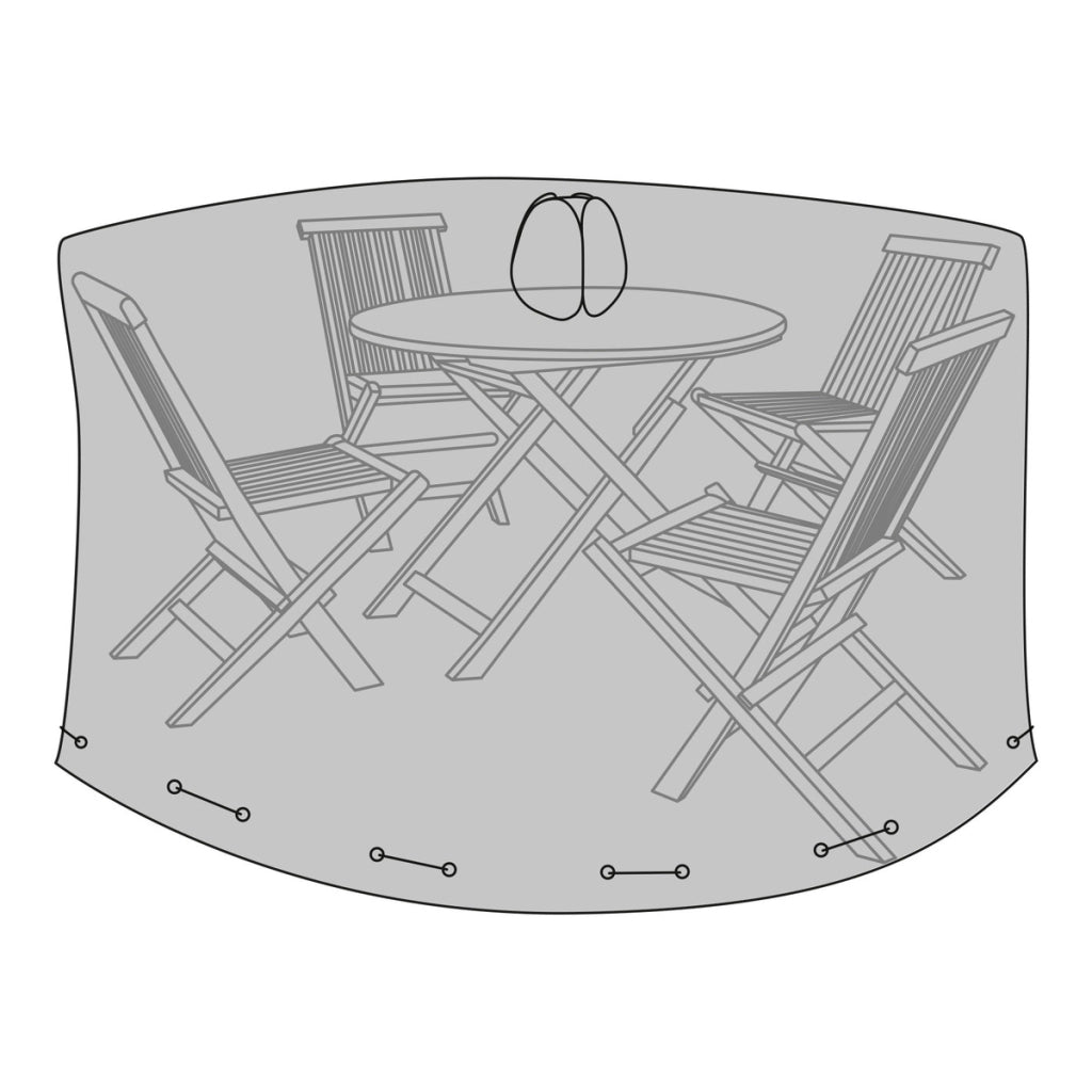 Fodera Protettiva per Arredo da Esterno Luxury, Nero, Poliestere, 185x185x95 cm