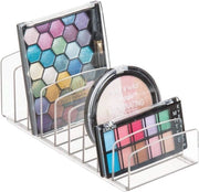 Organizzatore per il trucco con 9 Compartimenti - Translucido, Ideale per Cosmetici e Accessori