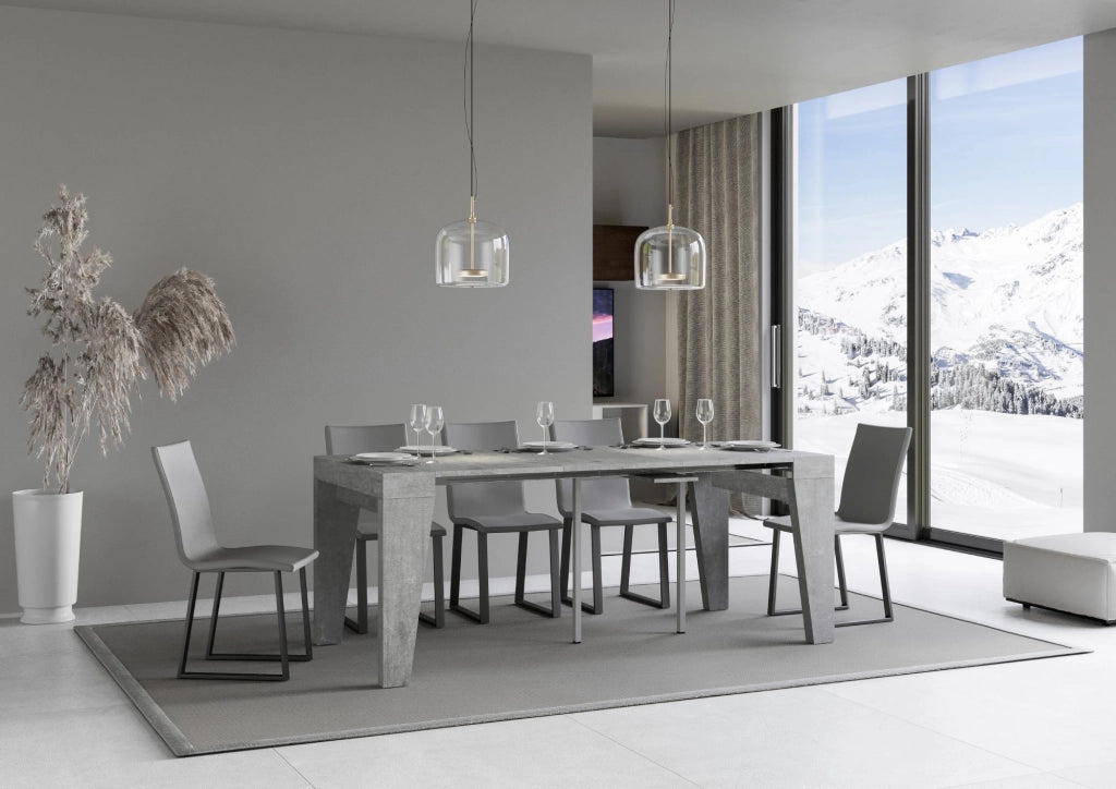 Consolle allungabile 90x40/300 cm Naxor Cemento