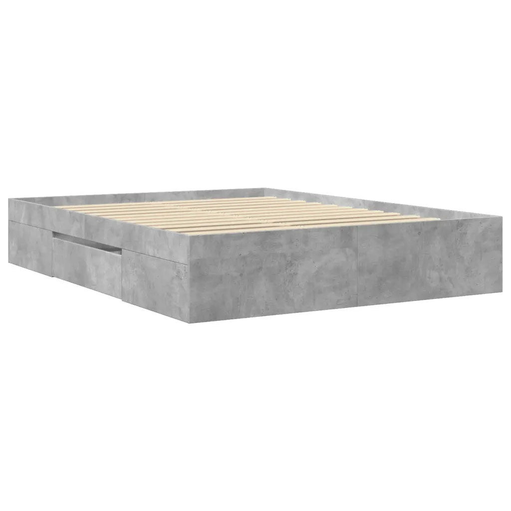 vidaXL Giroletto Grigio Cemento 150x200 cm in Legno Multistrato