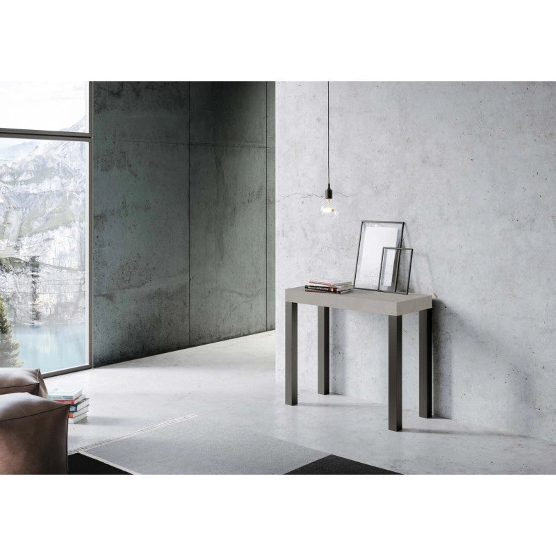 Consolle allungabile 90x40/300 cm Everyday telaio Antracite - Cashmere