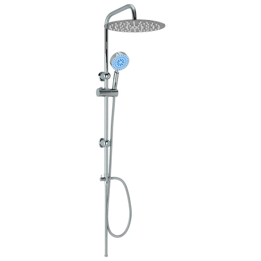 Set per Doccia a Doppio Soffione con Doccetta Acciaio Inox CFW8398441