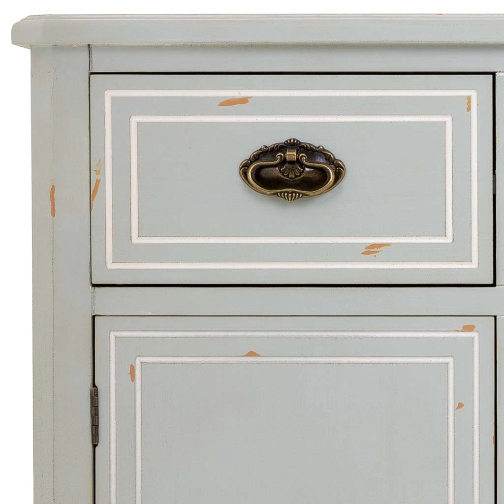 Credenza in legno con 3 cassetti e 3 ante 90x38x98,5